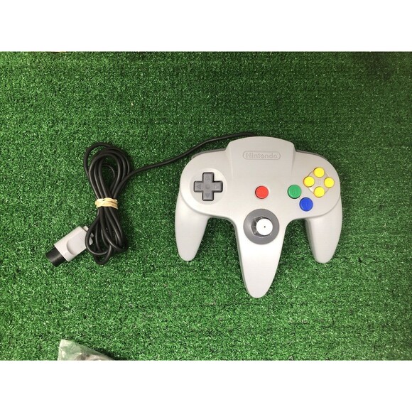 OEM Official Nintendo 64 N64 GREY Controller NUS-005 Tested - Picture 1 of 5